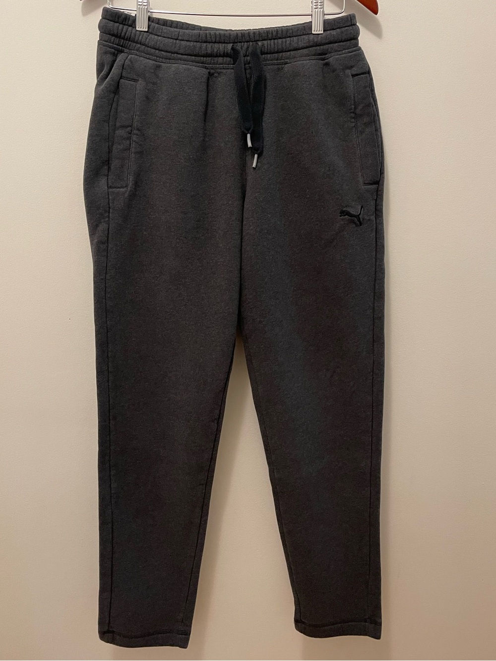 Puma Men's Dark Gray Fleece Cozy Joggers